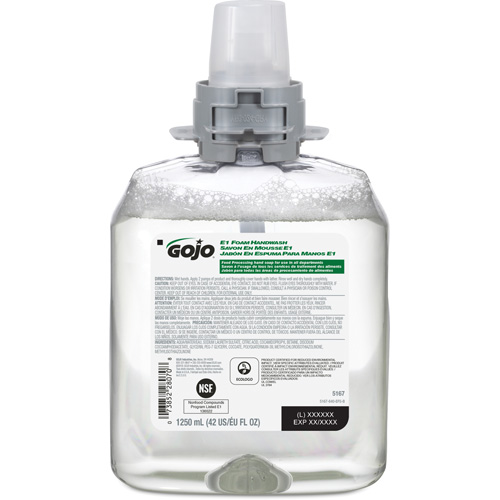 Savon pour les mains FMX-12 E1, Mousse, 1250 ml, Sans parfum Cam Industrial