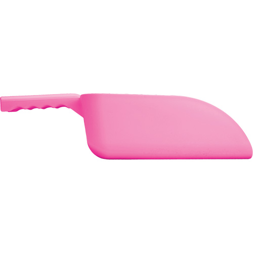 Large Hand Scoop, Plastic, Pink, 82 oz. Cam Industrial