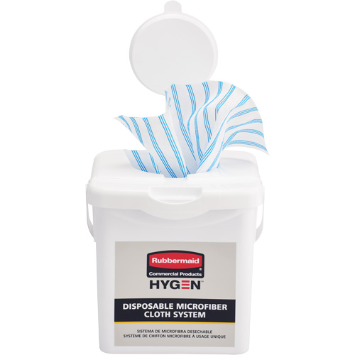 Seau de chargement pour chiffons microfibres, Blanc Cam Industrial