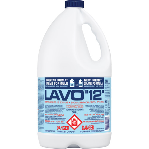 Liquid Bleach, 3.6 L, Jug Cam Industrial