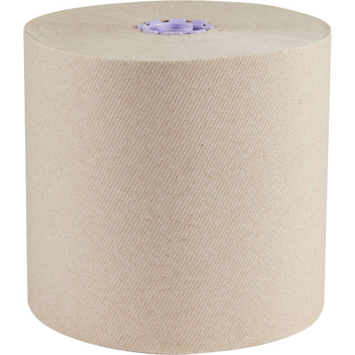 Essential 100% Recycled Brown Hard Roll Towels, 1 Ply, Standard, 700' L Cam Industrial