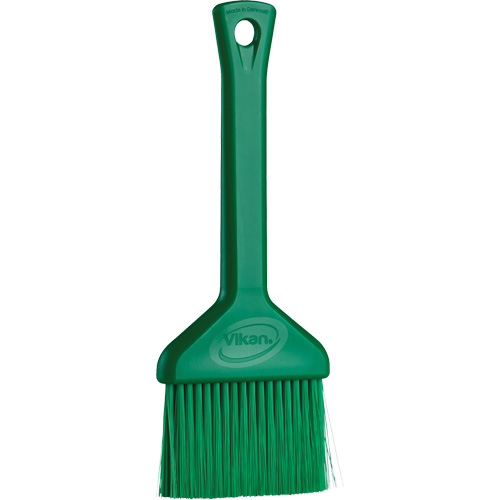 3" Pastry Brush, Soft Bristles, 7-3/4" Long, Green Cam Industrial