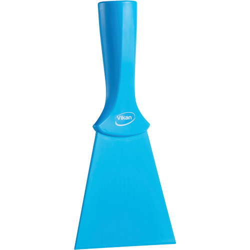 Grattoir en nylon avec poign&eacute;e filet&eacute;e, Bleu, 4" la x 8" lo Cam Industrial