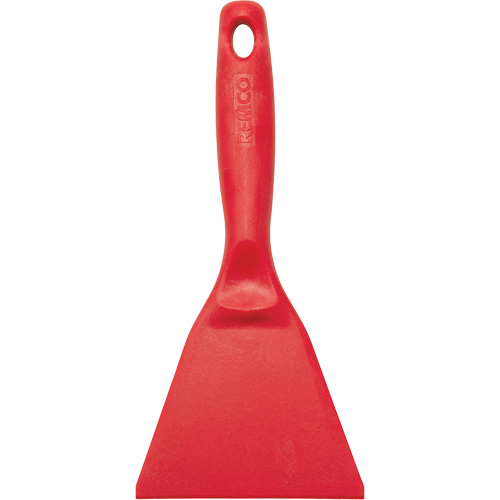 High Temperature Large Hand Scraper, Red, 4-1/4" W x 9-3/8" L Cam Industrial