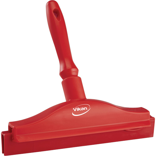 Double Blade Ultra Hygiene Squeegee, 10", Red Cam Industrial