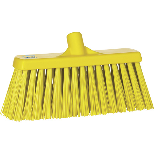 Balai-brosse robuste, Crins Ferme, 13", Polyester, Jaune Cam Industrial