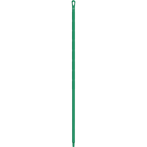 Ultra Hygiene Handle, Broom/Brush/Pad Holder/Scraper/Squeegee, Green, Ergonomic, 67" L Cam Industrial