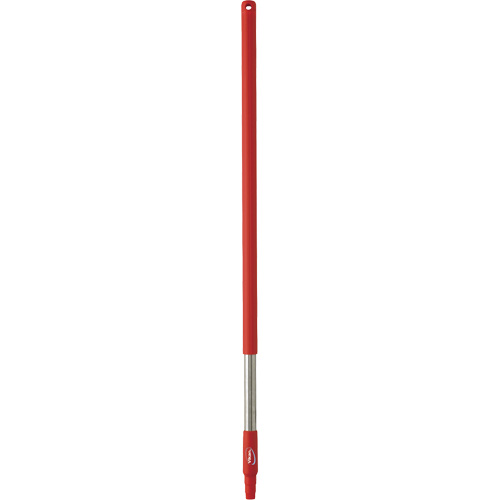 Handle, Broom/Brush/Pad Holder/Scraper/Squeegee, Red, Standard, 40" L Cam Industrial