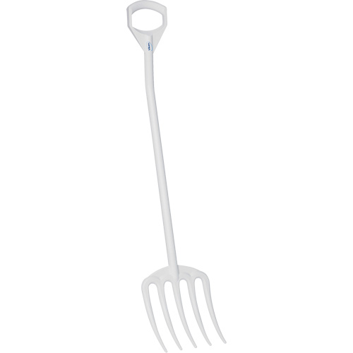 Hygienic Fork, 49" Length, Plastic, White Cam Industrial