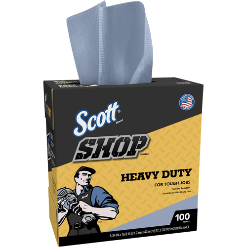 Shop Towels, Heavy-Duty, 16-4/5" L x 8-1/3" W Cam Industrial