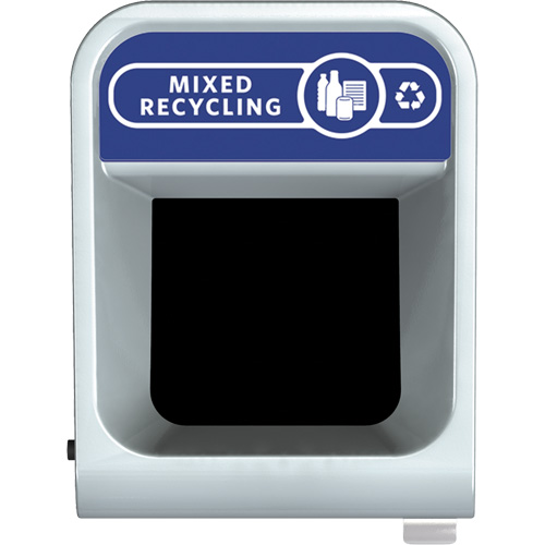 Configure Mixed Recycling Waste Container, Bulk/Curbside/Deskside, Steel, 15 US gal. Cam Industrial