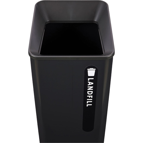 Bac d'ordures destin&eacute;s &agrave; l'enfouissement Sustain, Plastique/Acier, 23 gal. US Cam Industrial