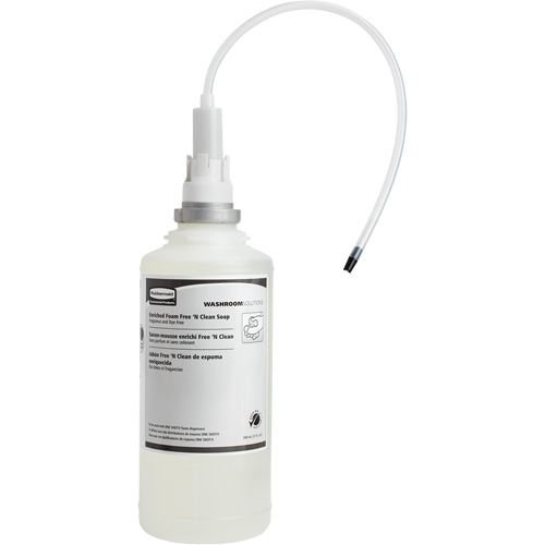 Recharge de savon mousse sans parfum ni colorant pour les mains OneShot, Mousse, 1600 ml, Sans parfum Cam Industrial