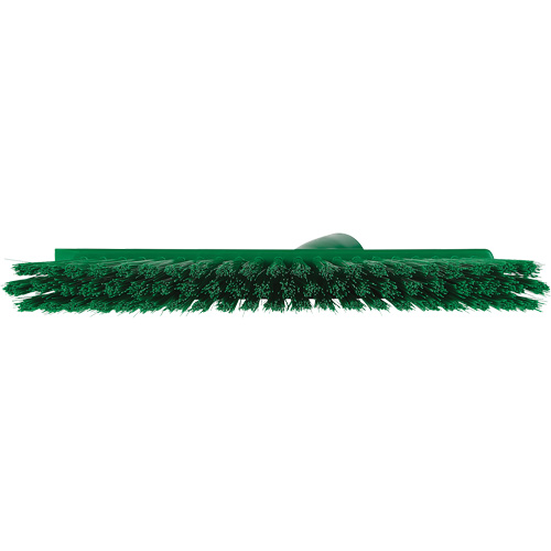 Balai biseaut&eacute; avec pas de vis inclin&eacute;, Crins Moyen, 10", Polyester, Vert Cam Industrial