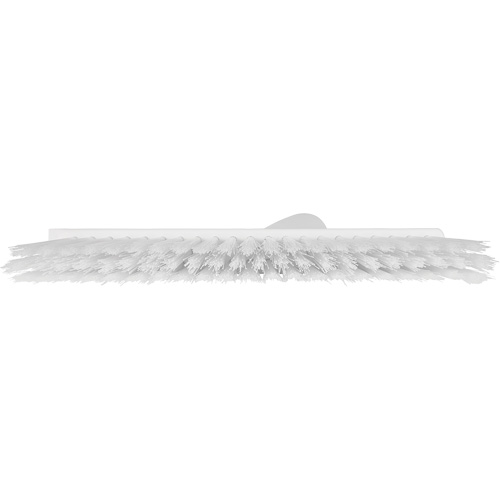 Balai biseaut&eacute; avec pas de vis inclin&eacute;, Crins Moyen, 10", Polyester, Blanc Cam Industrial