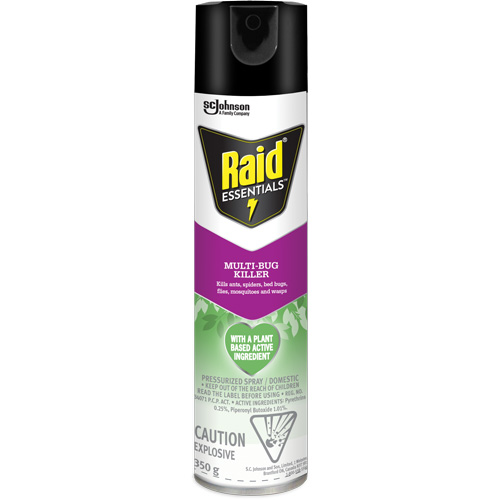 Insecticide polyvalent Essentials Raid, 350 g, Canette a&eacute;rosol Cam Industrial