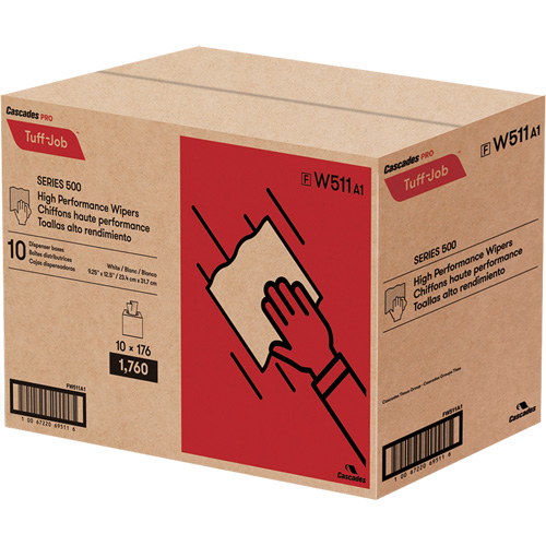 Pro Tuff-Job&reg; High Performance Spunlace Wipers, All-Purpose, 12-1/2" L x 9-1/4" W Cam Industrial