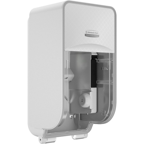 Icon Standard Roll Vertical Toilet Paper Dispenser, Multiple Roll Capacity Cam Industrial