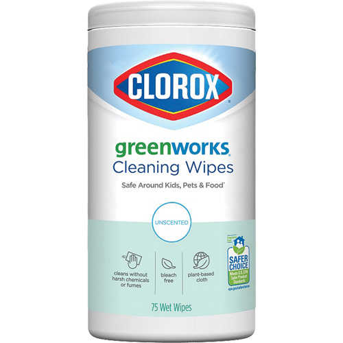 Lingettes nettoyantes GreenWorks, 75 lingettes Cam Industrial