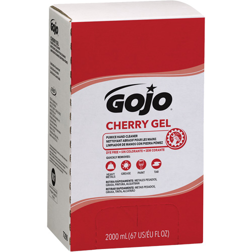 Nettoyant &agrave; mains pour distributeur Pro TDX, Gel/Pierre ponce, 2000 ml, Recharge, Cerise Cam Industrial