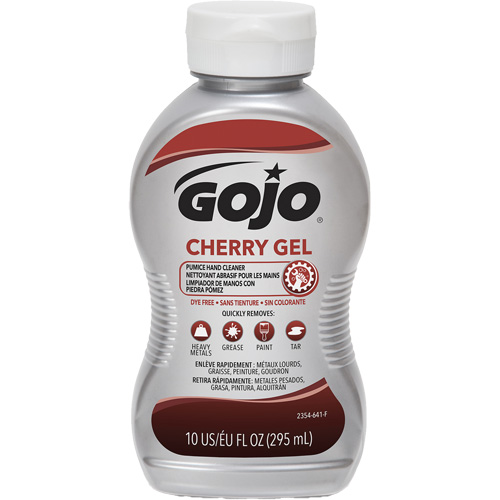 Nettoyant &agrave; mains, Gel/Pierre ponce, 295,74 ml, Bouteille, Cerise Cam Industrial