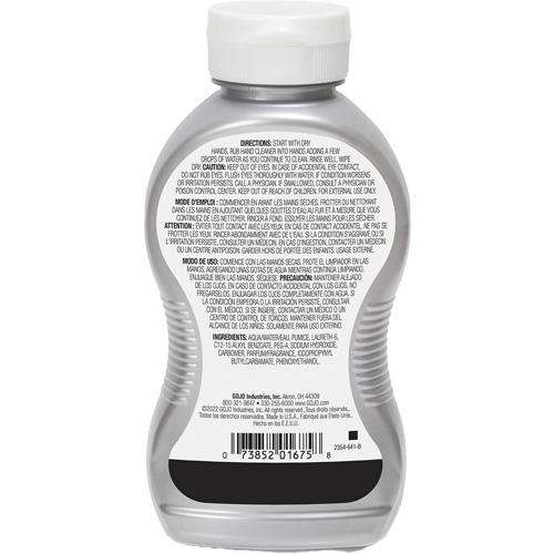 Nettoyant &agrave; mains, Gel/Pierre ponce, 295,74 ml, Bouteille, Cerise Cam Industrial
