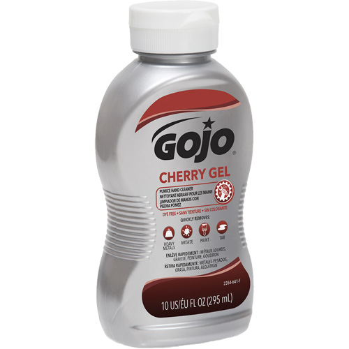 Nettoyant &agrave; mains, Gel/Pierre ponce, 295,74 ml, Bouteille, Cerise Cam Industrial