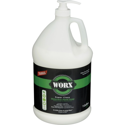 Power Clean Waterless Hand Soap, Liquid, 3.78 L, Unscented Cam Industrial