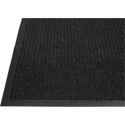Tapis &agrave; nervures doubles, Essuie-pieds/grattoir, 4' x 6' x 1/4", Charbon Cam Industrial