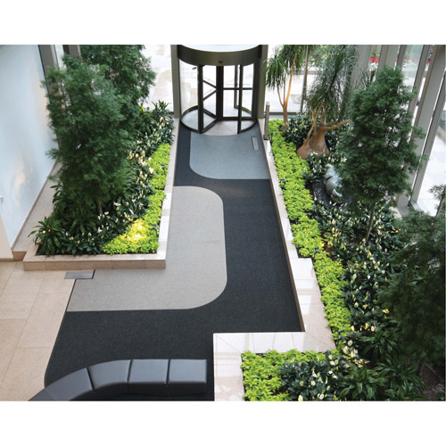 Tapis dentr&eacute;e Supreme Knob, Essuie-pieds/grattoir, 13-5/12' x 75-1/2' x 7/16", Charbon Cam Industrial