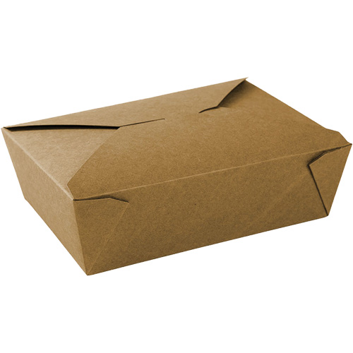 Kraft Take Out Food Containers, Corrugated, Rectangular Cam Industrial
