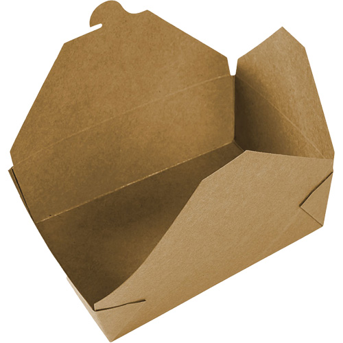 Kraft Take Out Food Containers, Corrugated, Rectangular Cam Industrial