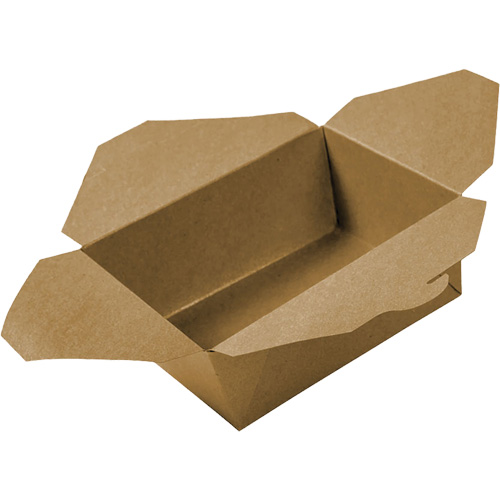 Kraft Take Out Food Containers, Corrugated, Rectangular Cam Industrial