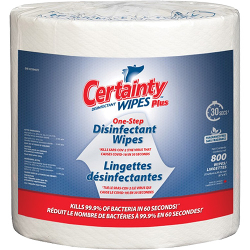 Lingettes d&eacute;sinfectantes, 7-9/10" x 5-9/10", 800 lingettes Cam Industrial