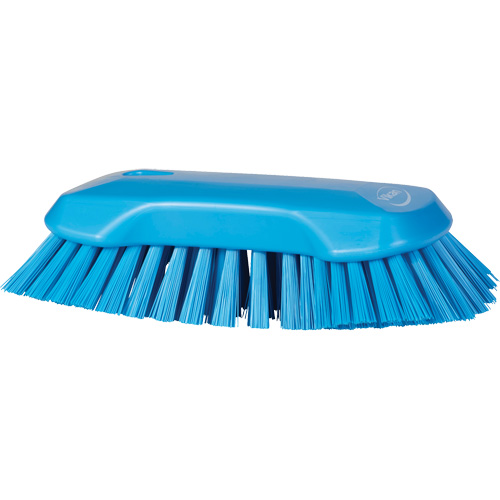 Brosse &agrave; main, Soies Tr&egrave;s ferme, Longueur de 9-1/10", Bleu Cam Industrial