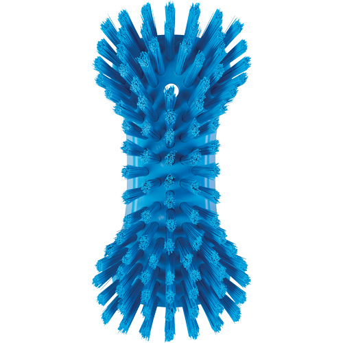 Brosse &agrave; main, Soies Tr&egrave;s ferme, Longueur de 9-1/10", Bleu Cam Industrial