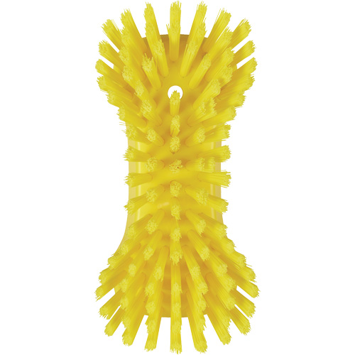 Brosse &agrave; main, Soies Tr&egrave;s ferme, Longueur de 9-1/10", Jaune Cam Industrial