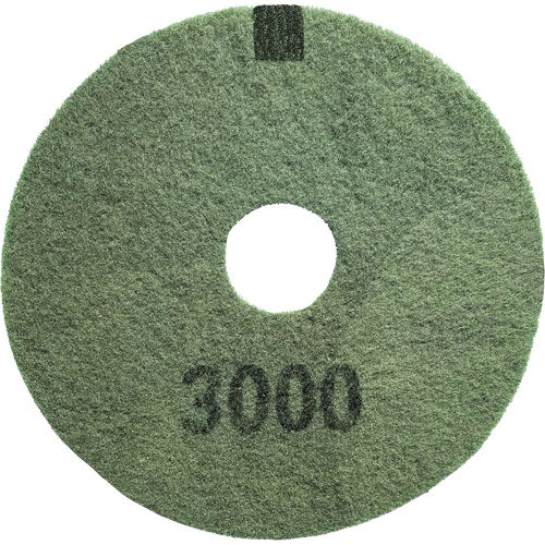 3000 Grit Floor Pad, 16", Scrubbing/Stripping, Black Cam Industrial