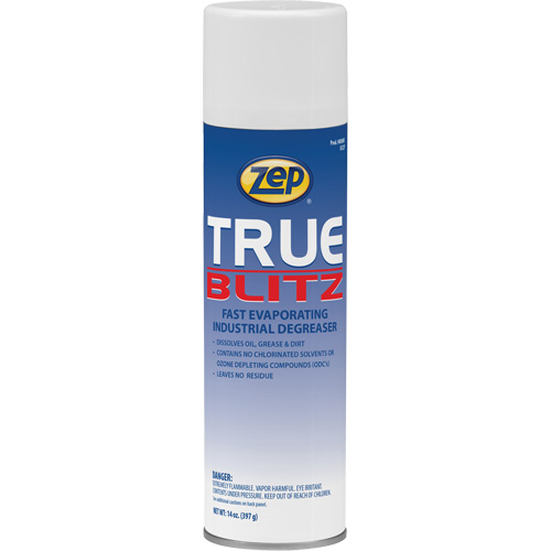 D&eacute;graissant industriel &agrave; &eacute;vaporation rapide True Blitz, 14 oz, Canette a&eacute;rosol Cam Industrial