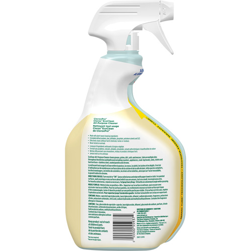 CloroxPro Clorox EcoClean All-Purpose Cleaner, 946 ml, Trigger Bottle Cam Industrial
