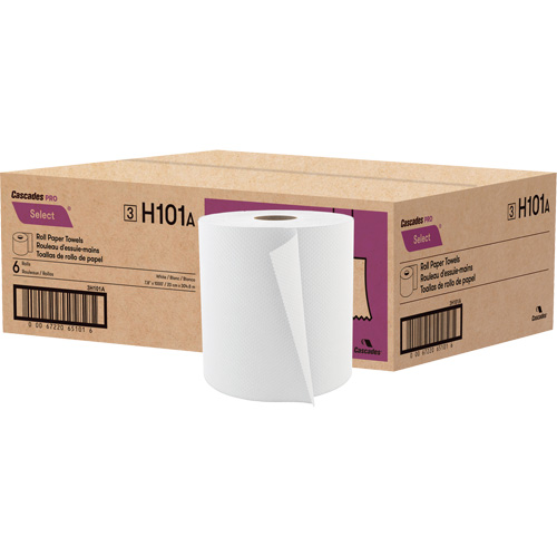 Rouleau de papier essuie-tout PRO Select, 1 pli, Standard, 1000' lo Cam Industrial