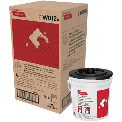 PRO Tuff-Job&reg; Refillable Bucket & Lid for W011 Wipers Cam Industrial
