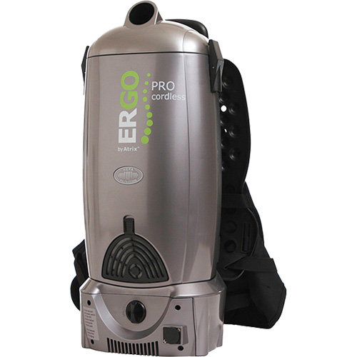 Ergo Pro Cordless Backpack Vacuum, Dry, 2 US Gal. (7.57 Litres) Cam Industrial