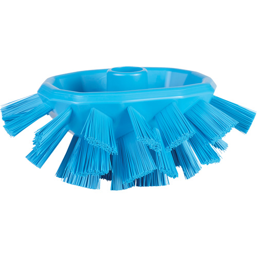 Brosse UST pour cuves, Soies Ferme, Longueur de 7-1/2", Bleu Cam Industrial