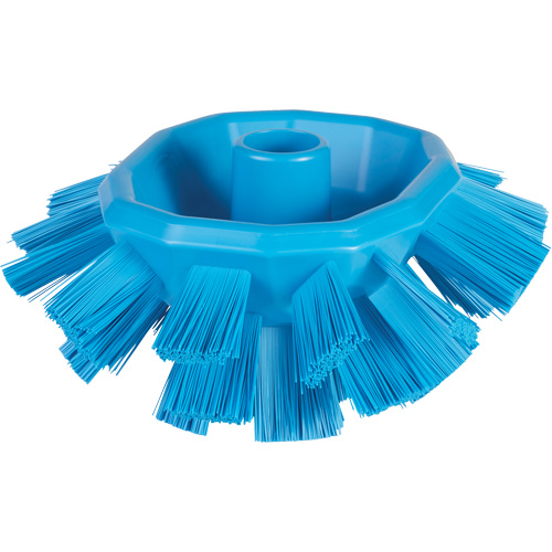Brosse UST pour cuves, Soies Ferme, Longueur de 7-1/2", Bleu Cam Industrial