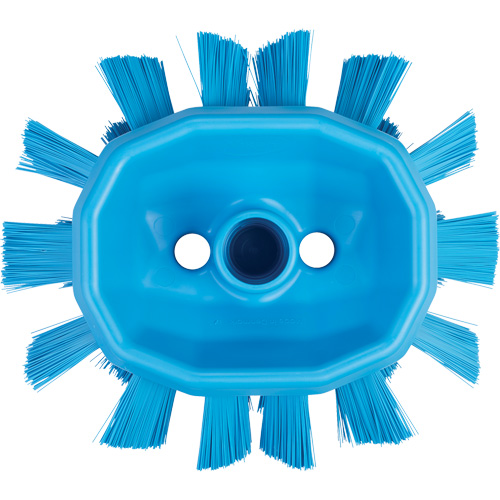 Brosse UST pour cuves, Soies Ferme, Longueur de 7-1/2", Bleu Cam Industrial