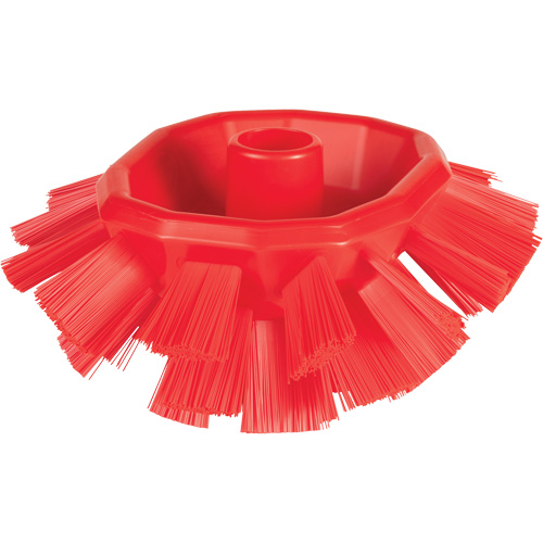 Brosse UST pour cuves, Soies Ferme, Longueur de 7-1/2", Rouge Cam Industrial