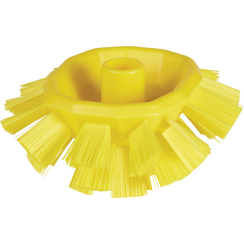 Brosse UST pour cuves, Soies Ferme, Longueur de 7-1/2", Jaune Cam Industrial