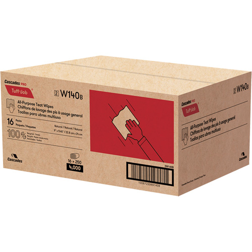 PRO Tuff-Job&reg; Teat Wipes, All-Purpose, 10-1/4" L x 9-1/8" W Cam Industrial