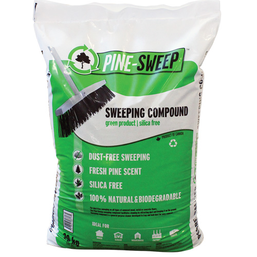 Pine Sweep Biodegradable Sweeping Compound, Bag, 44 lbs. (20 kg) Cam Industrial